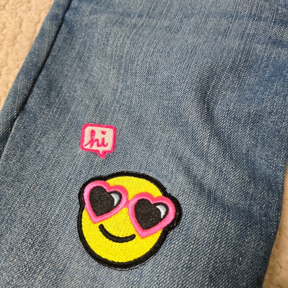 The Children's Place Denim Overalls with Embroidered Patches Girls' Size 6X/7 - Picture 5 of 15